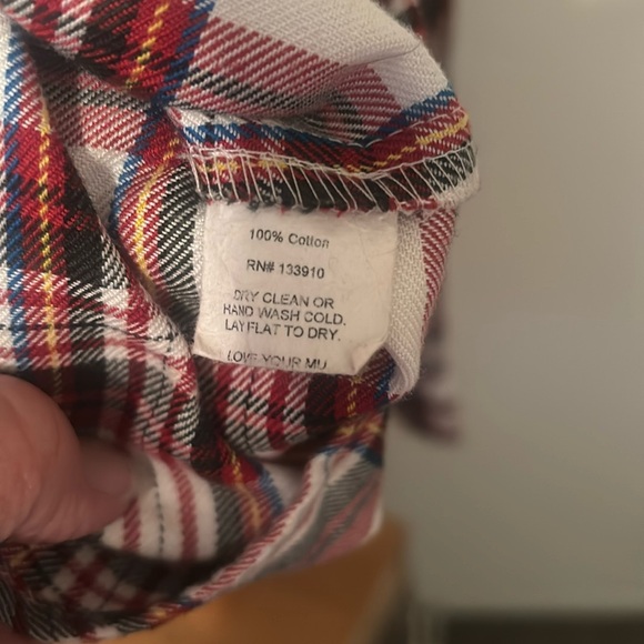 Show Me Your Mumu Plaid Button Down Shirt size XXL - Picture 9 of 9